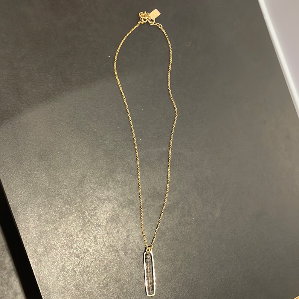 Judith Bright grey stone necklace